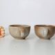 Set of 2 stoneware cups, Grès du Marais, vintage, 1980