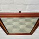 Wall mirror rectangular marquetry wood frame