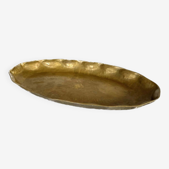 Monumental brass centerpiece / tray, Italy 1970s