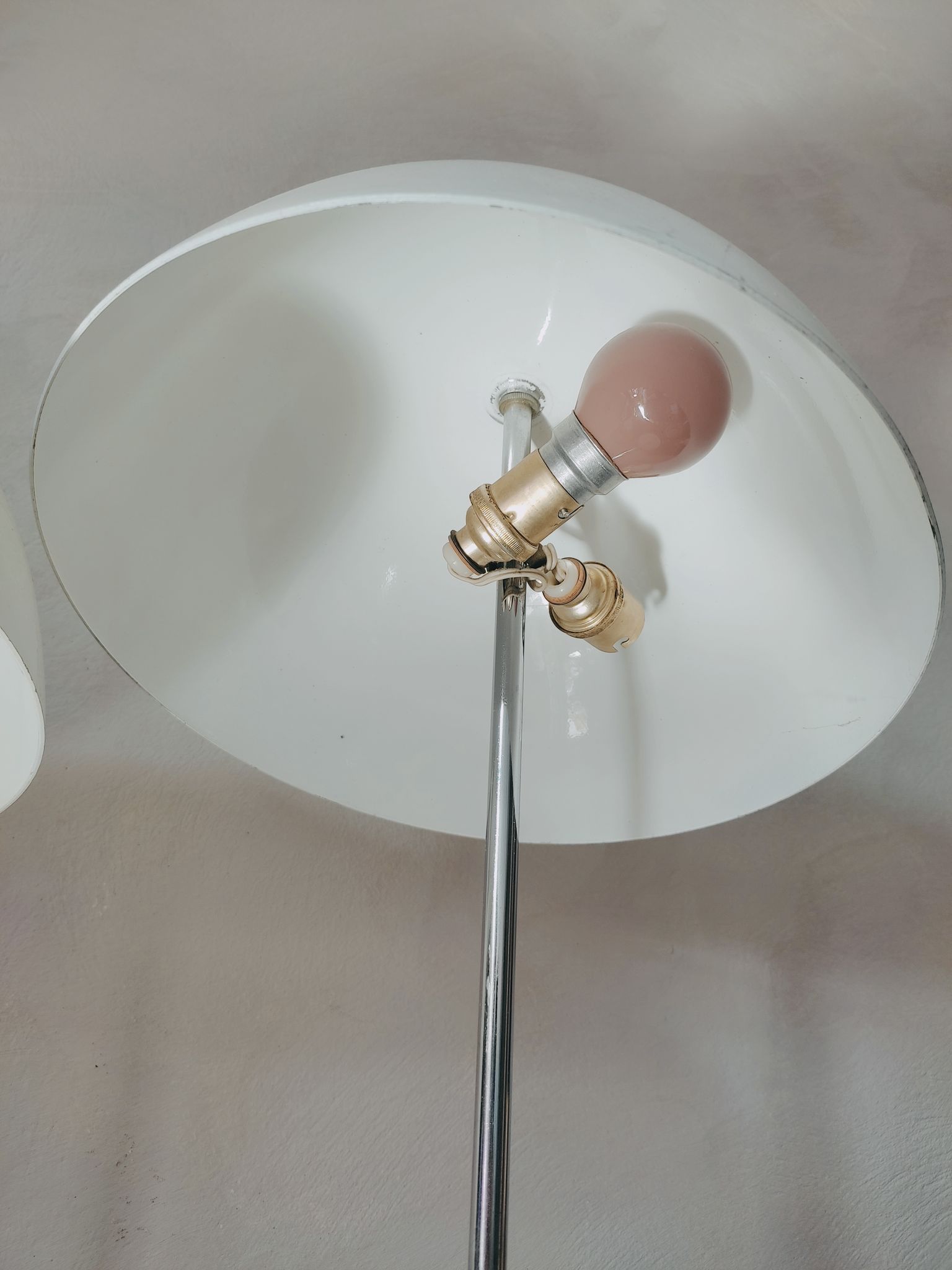 Duo de lampes champignon à abat jour incliné