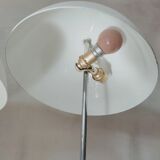 Duo of mushroom lamps with inclined lampshade