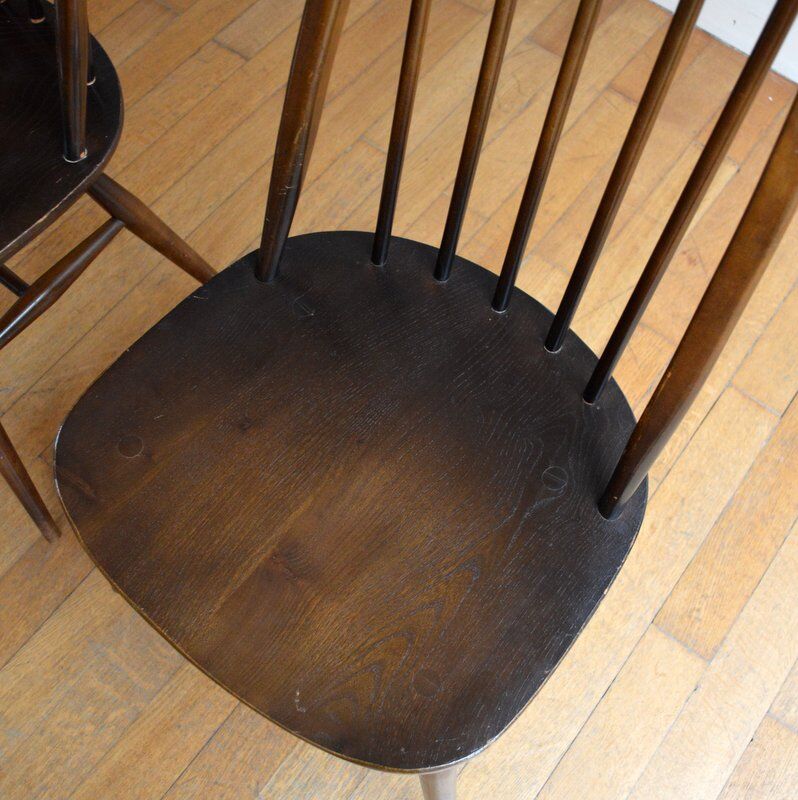 Pair of chairs 60s Ercol vintage