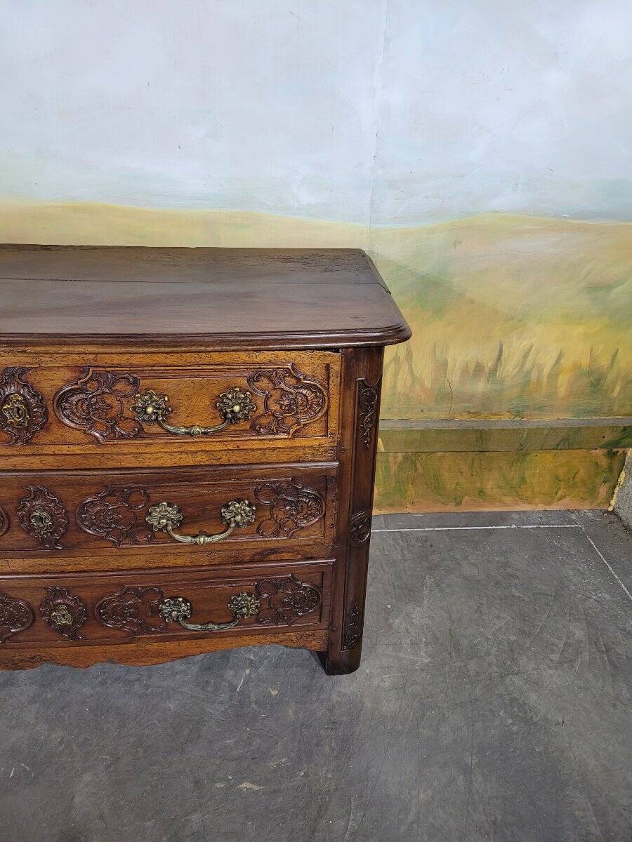 Louis XV walnut commode