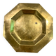 Octagonal brass plate