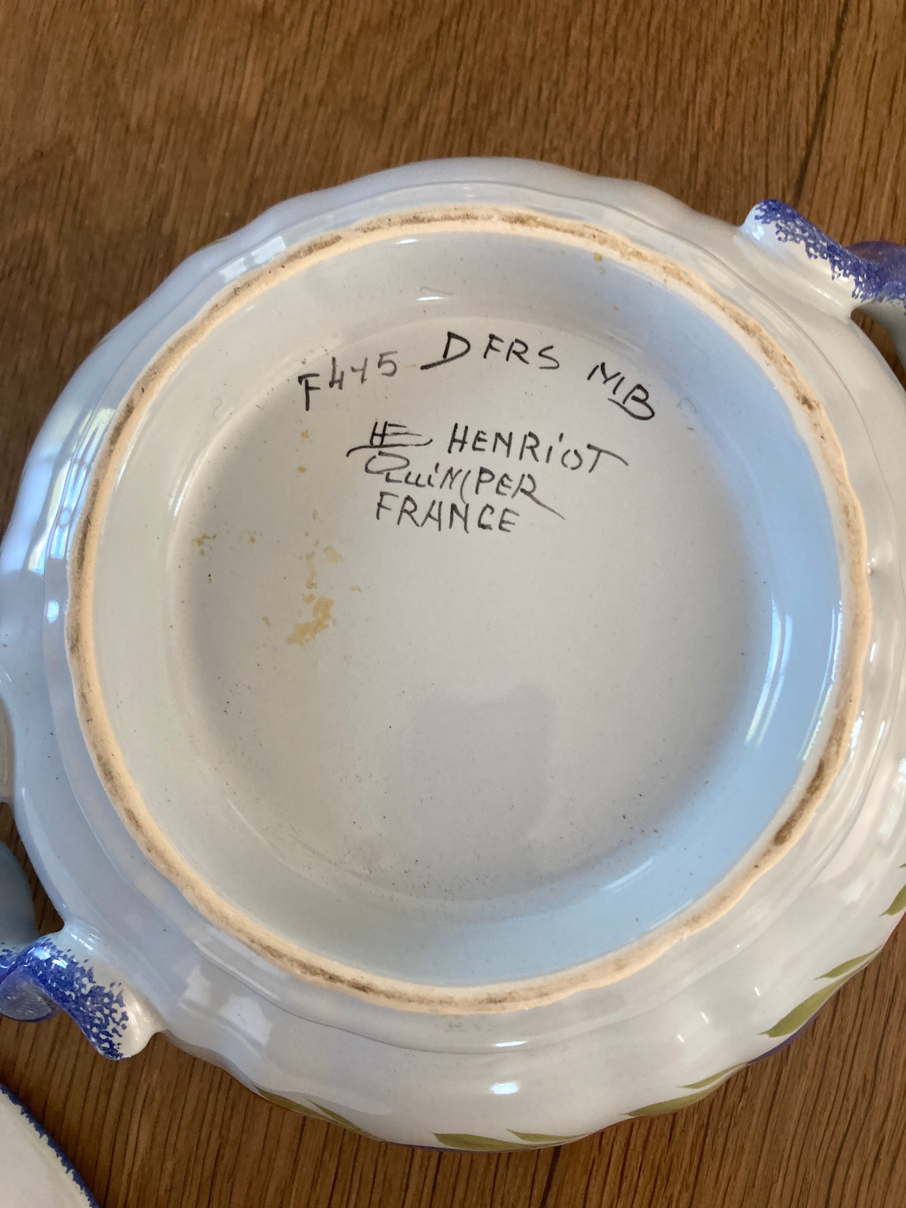 Quimper tureen
