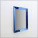 Mirror with coloured glass frame, Italy, circa 1950.