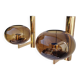 Wall lights (1 pair) brass glass