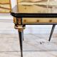 Swedish grace, game table with relief meander decoration, 1920s/30s.