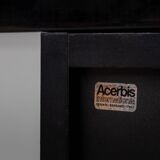 Giotto Stoppino for Acerbis Black Sheraton Sideboard Italy 1980s