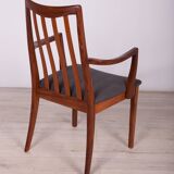 Mid-Century Teak and Fabric Dining Chairs by Leslie Dandy for G-Plan, 1960s, Set of 6