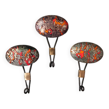 Patères émaillées par Harvey Creazioni 1960
