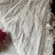Drap de trousseau monogramme RC vers 1900.