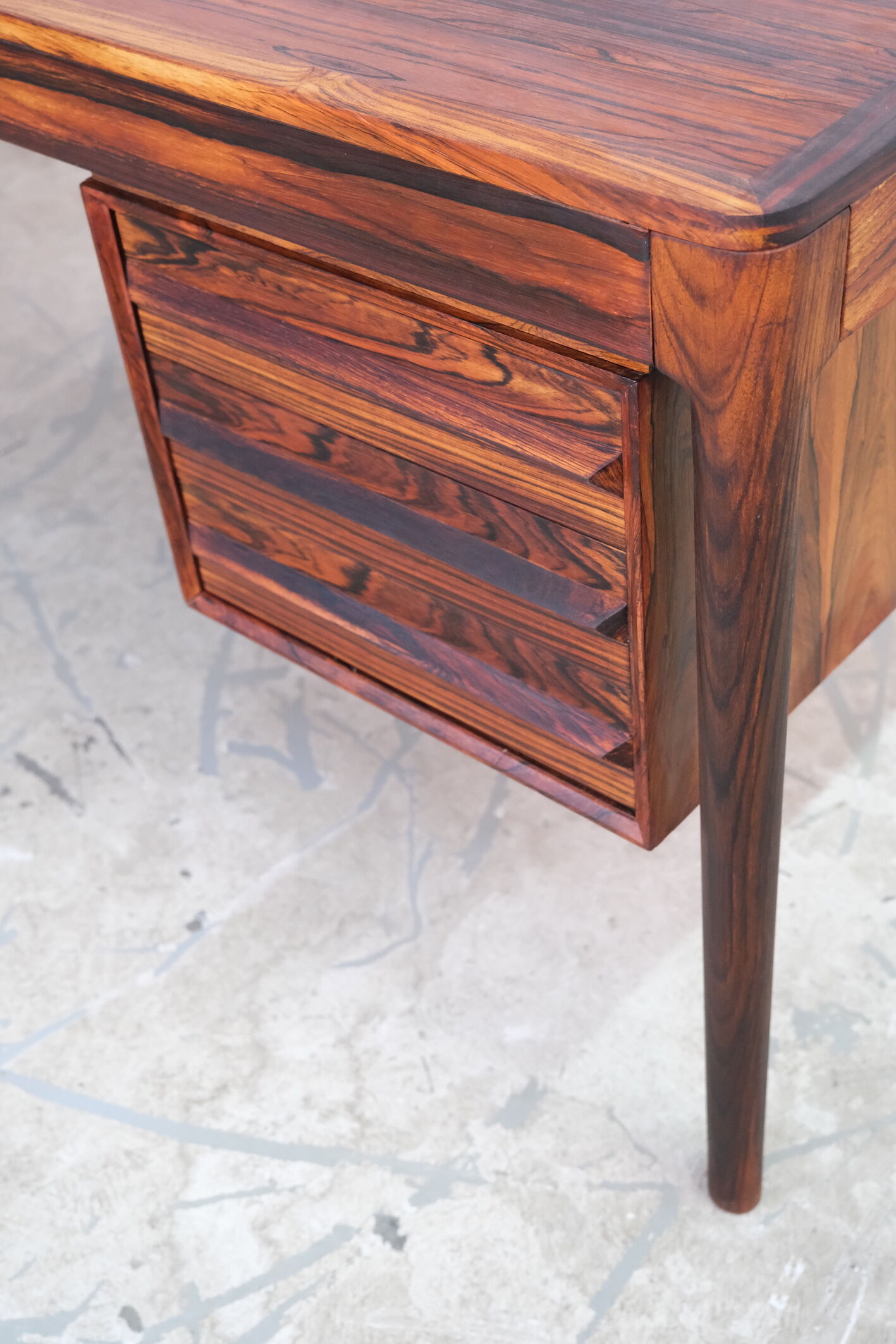 Mid century modern desk by torbjorn afdal for bruksbo, norway, 1970's