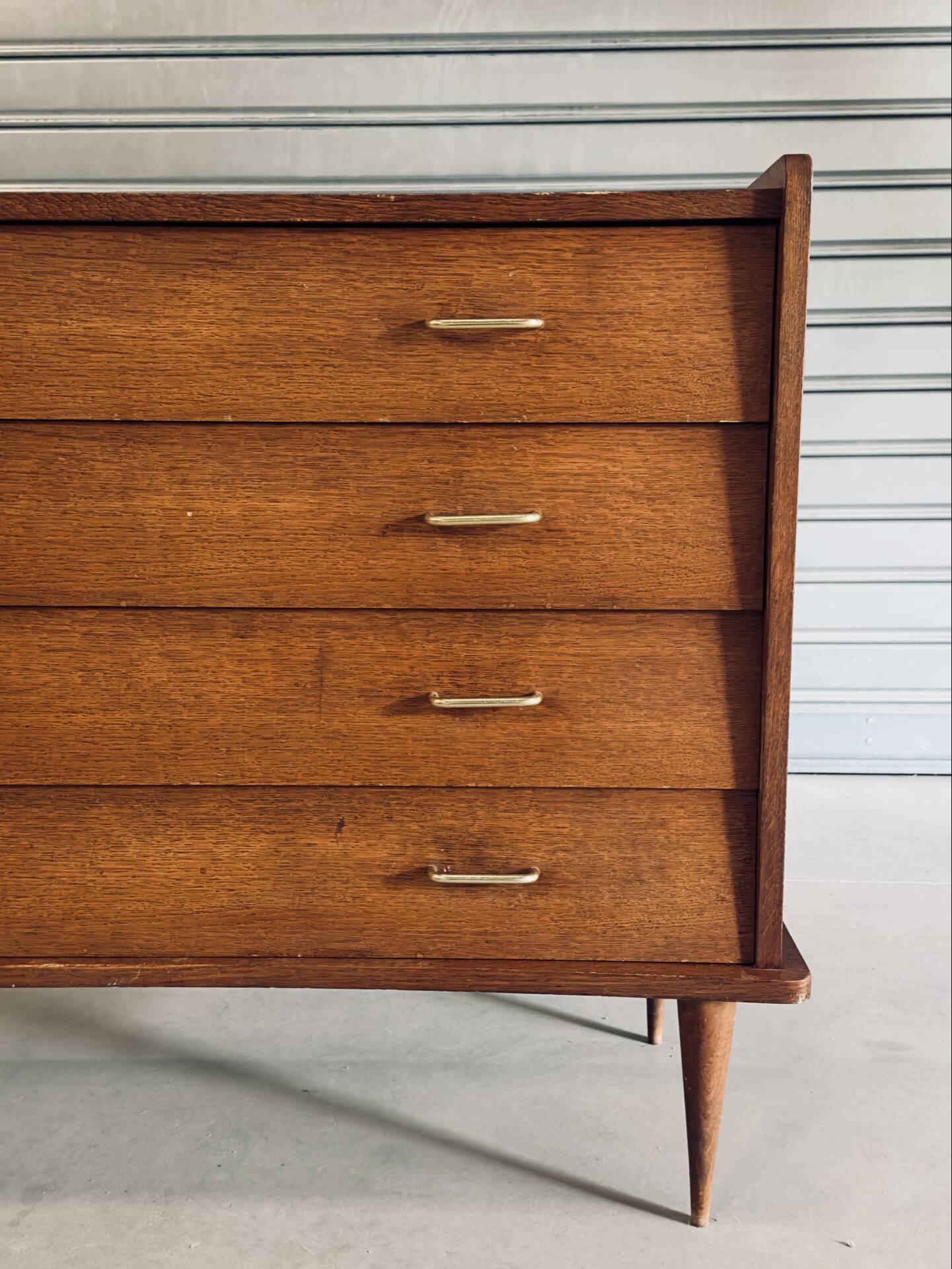 Vintage Scandinavian chest of drawers with 4 drawers