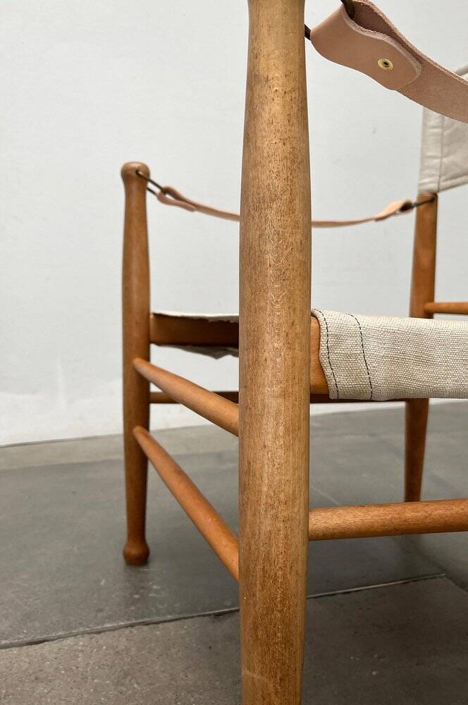 Mid-century modern Danish safari chair by Farstrup, 1960s.
