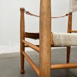 Mid-century modern Danish safari chair by Farstrup, 1960s.