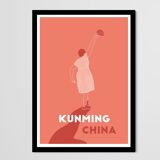 Illustration menade Kunming china