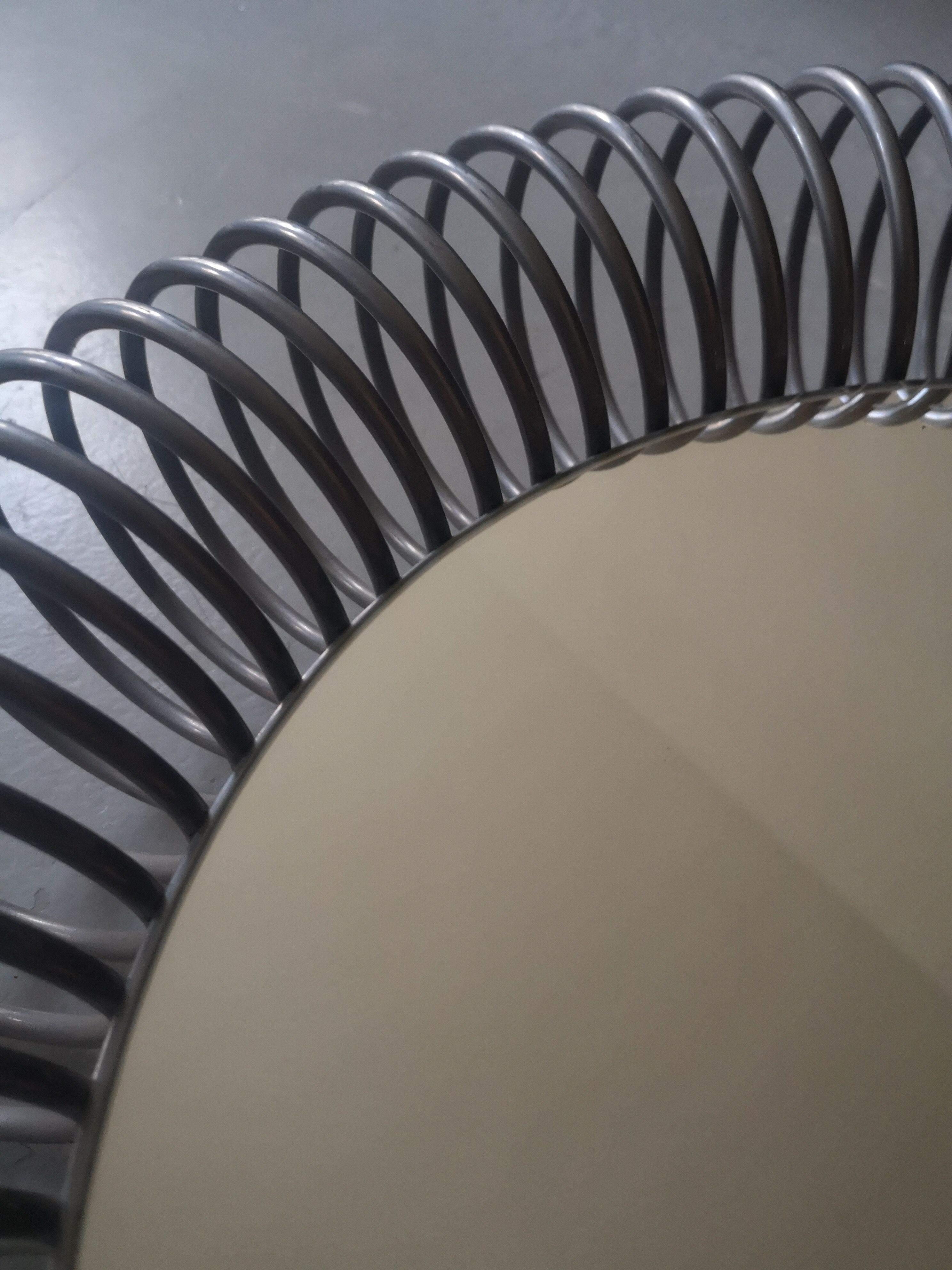 Round wall mirror Philippe Rogier, design 1970