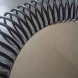 Miroir mural rond Philippe Rogier, design 1970