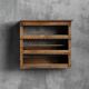 Rustic art populaire wall-mounted shelf, France, 19th century