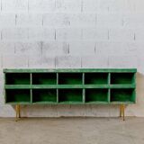 Workshop furniture – with green lockers