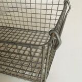 Metal-handled rack storage locker