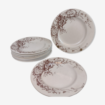 Set de 10  assiettes luneville modèle joinville