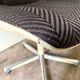 Strafor armchair in beige plastic and brown herringbone wool 1960s'