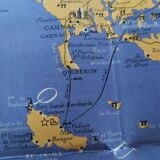 Vintage Brittany map