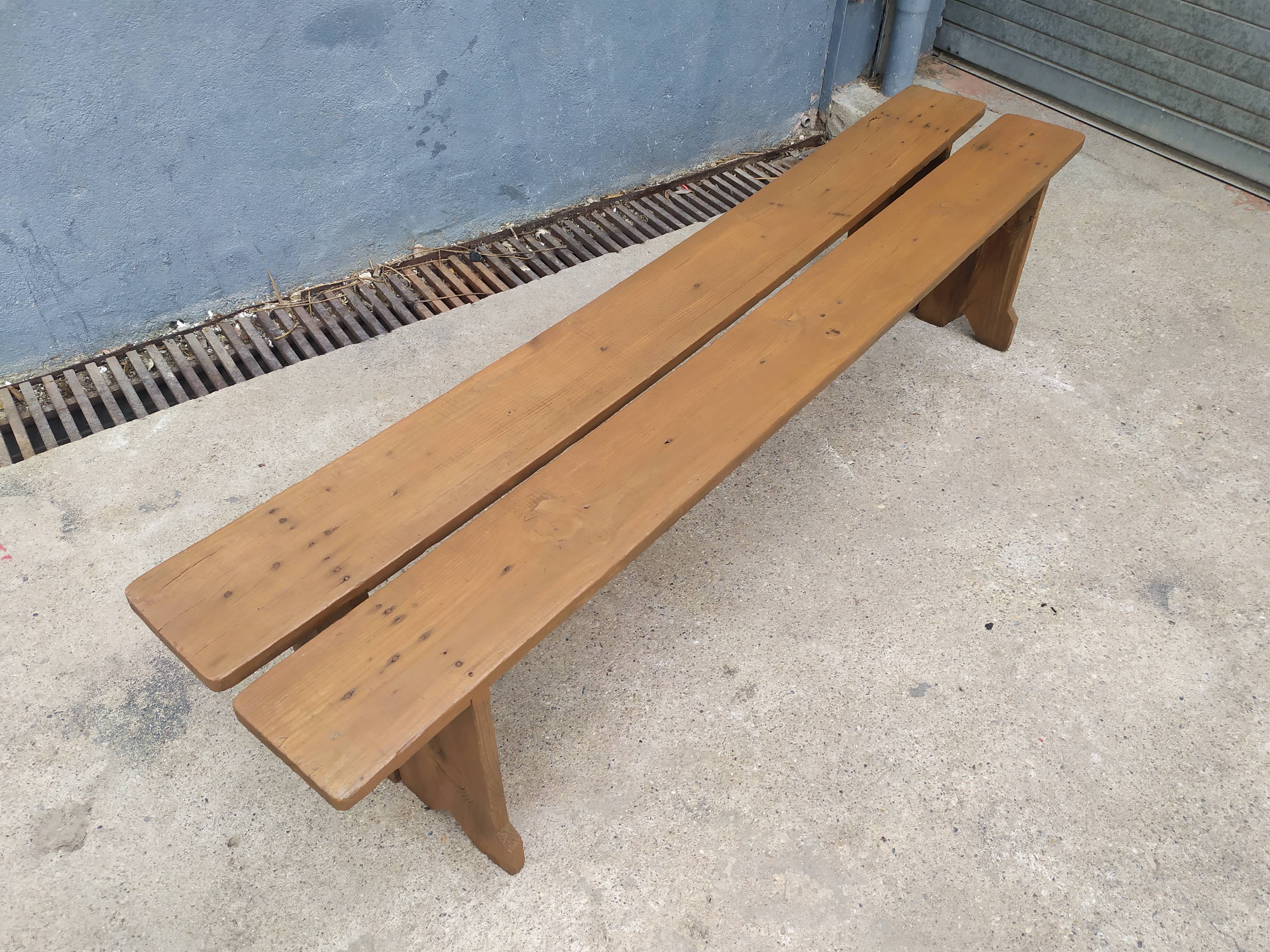 Pair of farm benches
