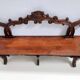 Baroque Style Solid Carved Beech Bench, Italy