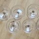 6 old champagne glasses 1930 in blown and cut glass