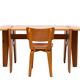 Unique Rauni Peippo Apila Pine  table Finland 1960