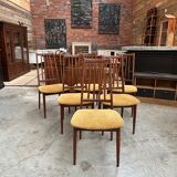 Lot of 6 chairs 60s
