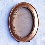 Gold and velvet photo frame