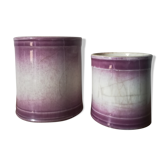 Duo of ceramic pots
