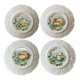 4 Limoges porcelain cheese plates “Wild Lier”