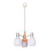 Mid-Century Chandelier in Chromed Steel and Glass from Drukov, Czech, 1970s