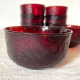 Vintage tinted glass bowls