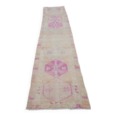 Tapis de couloir turc vintage