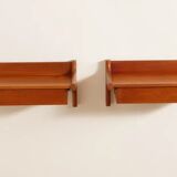Set of Danish floating bedside tables | Teak | Vintage
