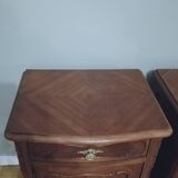 Pair of mahogany bedside tables