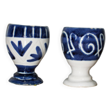 2 vintage Italian ceramic egg cups
