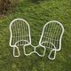 70s tubular garden bench
