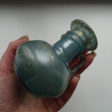 Miniature vase Scavo Seguso Vetri d'Arte iridescent glass Murano 1950