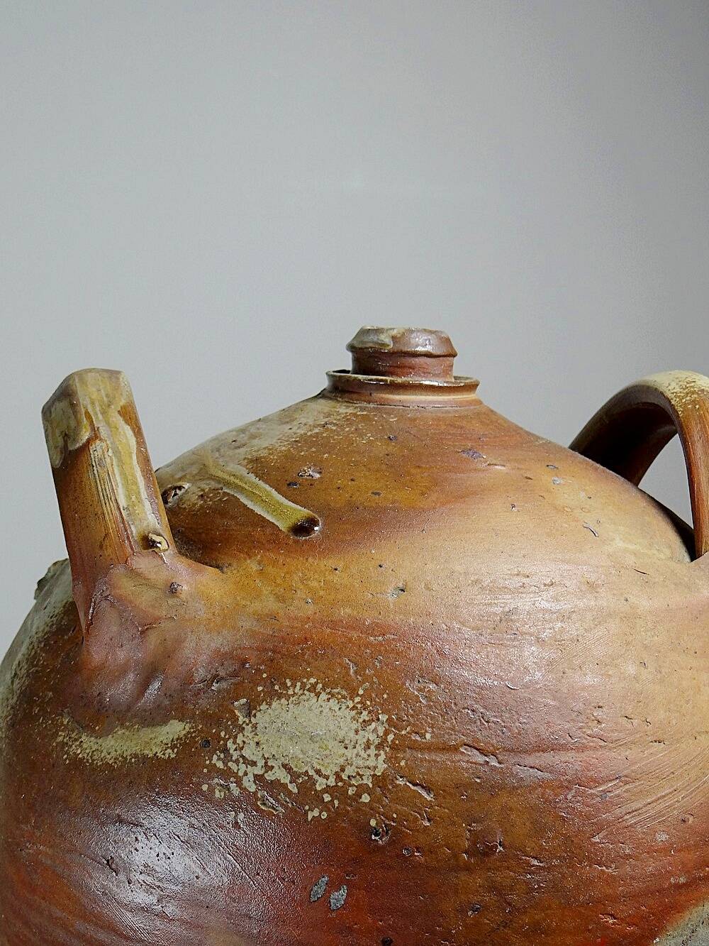XXL stoneware jar, antique 19th century, French craftsmanship, Puisaye