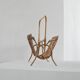 Bamboo magazine rack in mid-century 1960 style