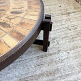 Table basse Herbier ronde Roger Capron