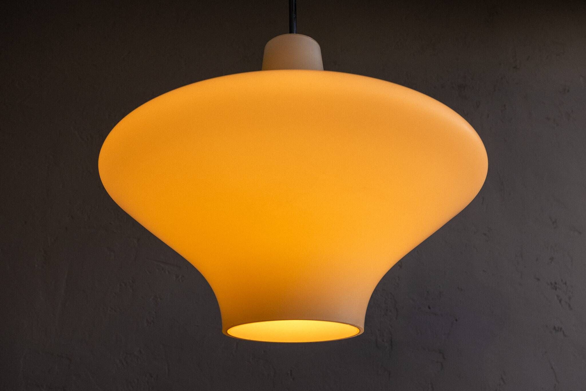 Space Age Czechoslovak Hanging Lamp by Osvětlovací Sklo, 1970s