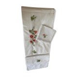 Table service and those hollyhock napkins